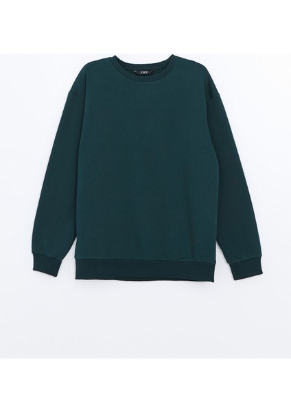 Yeni Sezon Bisiklet Yaka Uzun Kollu Erkek Kalın Sweatshirt indirimleri