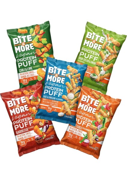 Vegan Protein Puff 5'li Tanışma Paketi (50G x 5 Adet)