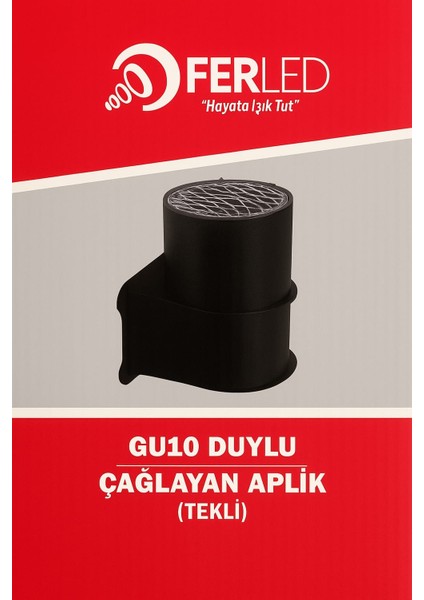 Varuna Dış Mekan Aydınlatma Çağlayan Aplik Tekli (G10 Duylu) FB253 Beyaz