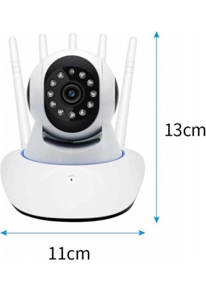 LED Aydınlatmalı 5 Antenli Motorlu 1080P Wifi Kamera Sensörlü indirimleri