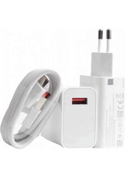 Beyaz Ultra Plus Hızlı Şarj Seti Şarj Adaptörü ve Kablosu 67W