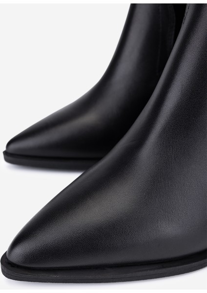 Kadın Hakiki Deri Siyah Western Bot 1072 7193 Bn Bot SK25-26 Sıyah modelleri