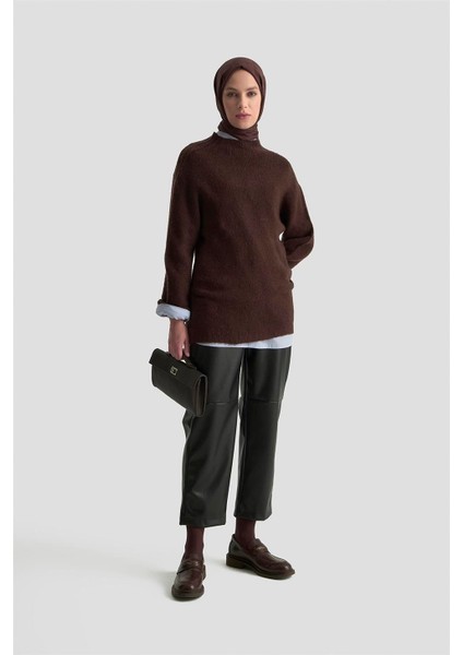 Deri Pantolon 25KD1701 Siyah