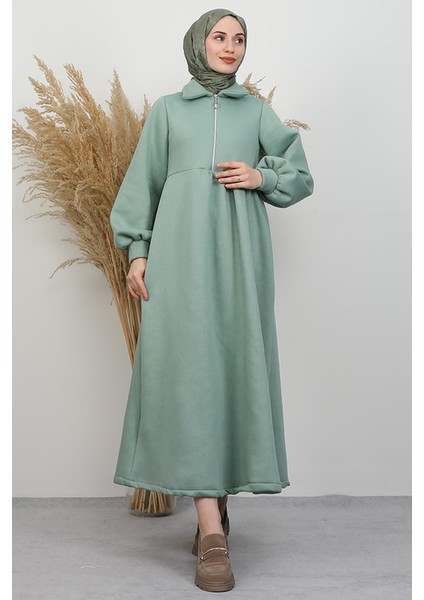 Ilayda Fermuarlı Elbise Mint fiyatları