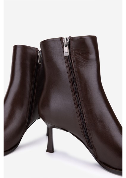 Kadın Hakiki Deri Kahverengi Topuklu Bot 492 60551 Bn Bot SK25-26 Kahve Derı fırsatları