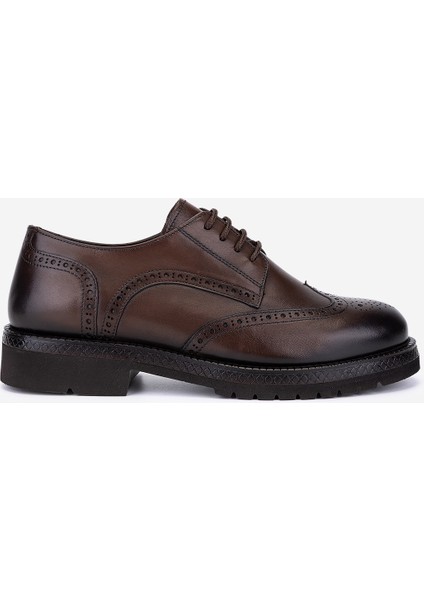 Kadın Hakiki Deri Kahverengi Casual Ayakkabı 987 Z108 Bn Ayk SK25-26 Kahve