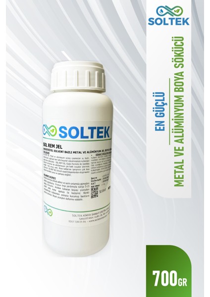 En Güçlü Boya Sökücü &boya Çıkarıcı - Sol Rem Jel 700ML