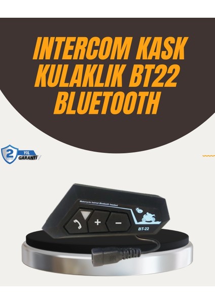 Su Geçirmez BT22 Bluetooth Kask Kulaklığı Gps ve Müzik Uyumlu