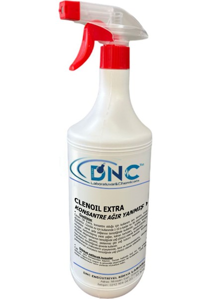 Ağır Yağ Sökücü Konsantre Izgara, Aspiratör, Fırın ve Ocak Temizleyici Cleanoil EXTRA-1000ML