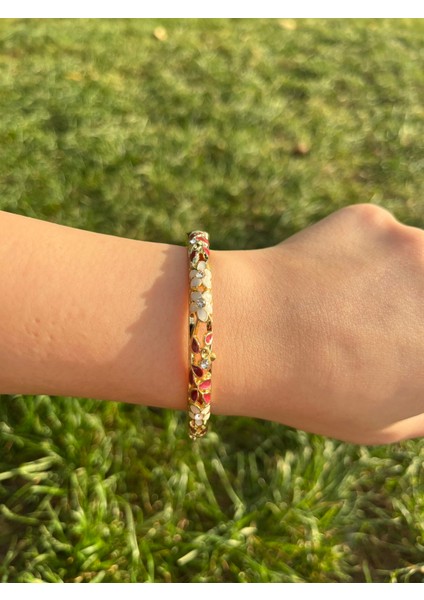 Red Flower Mineli Kelepçe modelleri