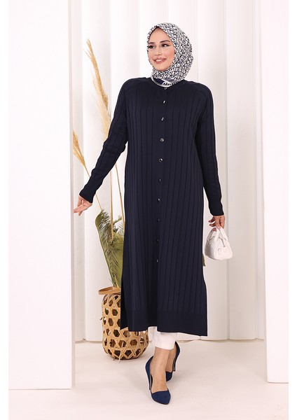 Merserize Hırka 18198 Lacivert modelleri