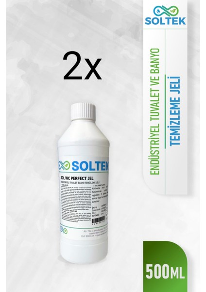 Wc Sarı Leke Temizleme Jeli - Sol Wc Perfect Jel 500ML 2 Adet
