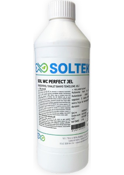 Wc Sarı Leke Temizleme Jeli - Sol Wc Perfect Jel 500ML 2 Adet fiyatları