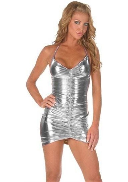 Beruflic B060830 Önü Büzgülü Mini Elbise