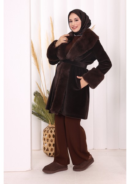 Kürklü Kaban 70062 Kahverengi fırsatları