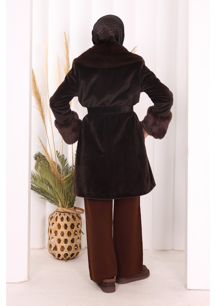 Kürklü Kaban 70062 Kahverengi indirimleri