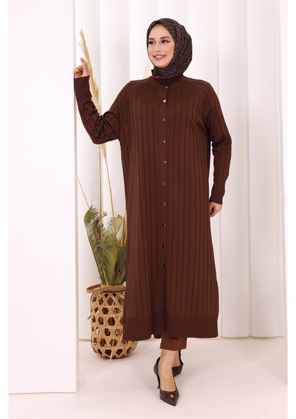 Merserize Hırka 18198 Kahverengi fiyatları