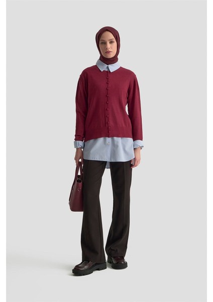 Flare Pantolon 25KD1303 Siyah