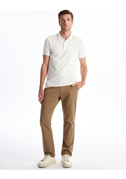 Yeni Sezon Standart Kalıp Gabardin Erkek Chino Pantolon