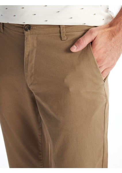 Yeni Sezon Standart Kalıp Gabardin Erkek Chino Pantolon modelleri