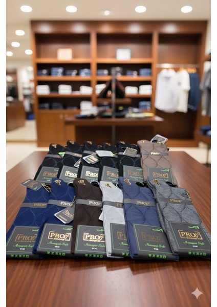 ; Erkek Bamboo Çorap ; 41-44; Asorti 12'li Kutu modelleri