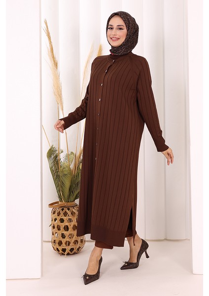 Merserize Hırka 18198 Kahverengi modelleri