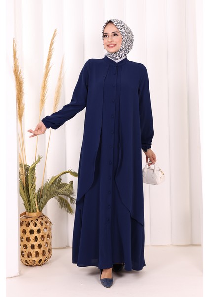 Boydan Düğmeli Elbise 6045 Lacivert fiyatları