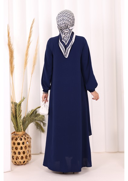 Boydan Düğmeli Elbise 6045 Lacivert fırsatları