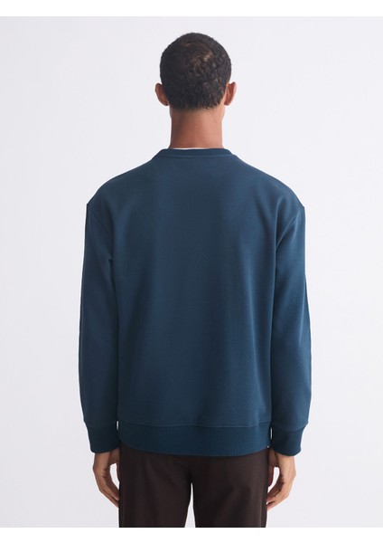 Yeni Sezon Bisiklet Yaka Erkek Kalın Sweatshirt fırsatları