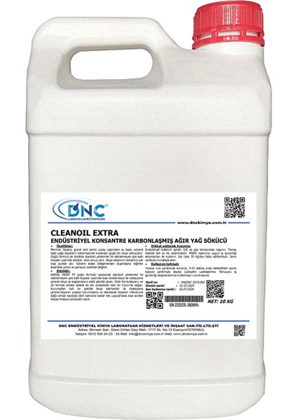 Ağır Yağ Sökücü Izgara, Aspiratör, Fırın ve Ocak Temizleyici 10 Litre Cleanoil Extra