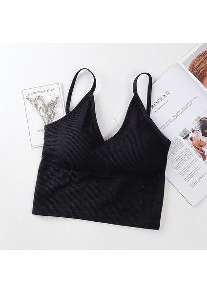 Kadın Ince Askılı Crop Atlet – Soft Dokulu Rahat Bralet Üst W1011