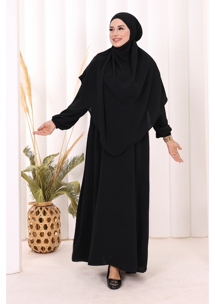 Sufleli Elbise Takım 6044 Siyah modelleri