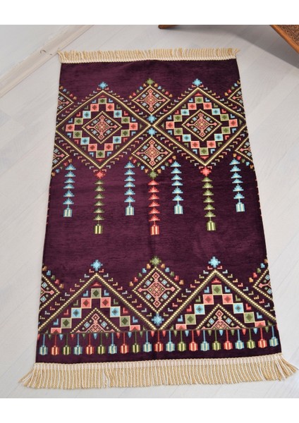 Çeyizlik Hediyelik Seccade Set– Kilim Desenli Astarlı Kadife Seccade, Eşarp, Kristal Tesbih, Erkek Tesbihi, Takke ve Esans Özel Kutulu indirimleri