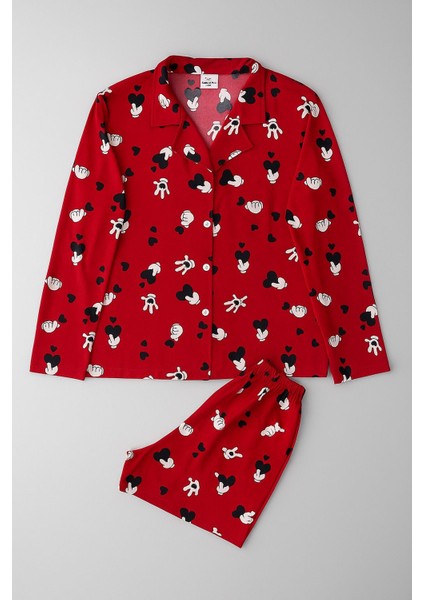 Mickey Desenli Kırmızı %100 Pamuk – Rahat ve Şık Milan Kumaş fiyatları