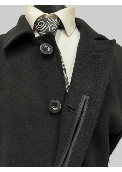 Siyah Klasik Erkek Kaban Uzun modelleri