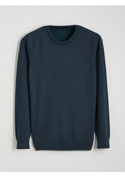 Yeni Sezon Bisiklet Yaka Basic Erkek Triko Kazak indirimleri