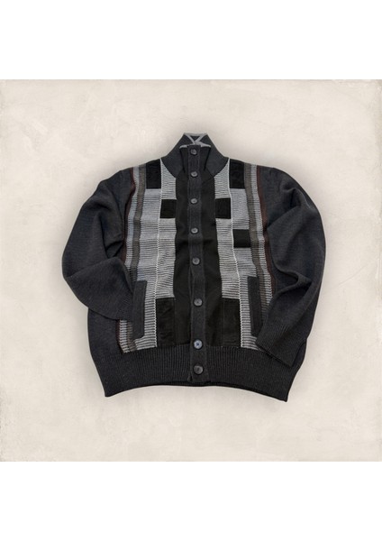 Ir-Or Düğmeli Yarım Balıkçı Deri Ceket