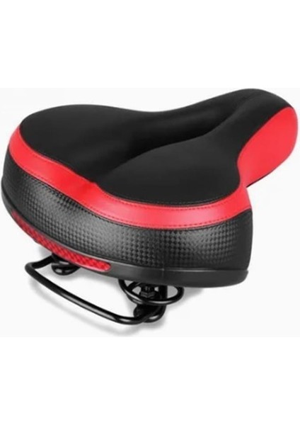 Bisiklet Yaylı Sele Kırmızı Reflektörlü Yumuşak