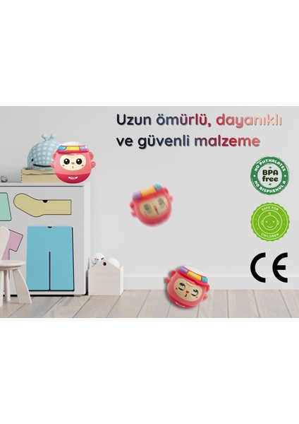 Projeksiyonlu Sesli Sevimli Müzikli Maymun Davul Bebek Oyuncağı indirimleri