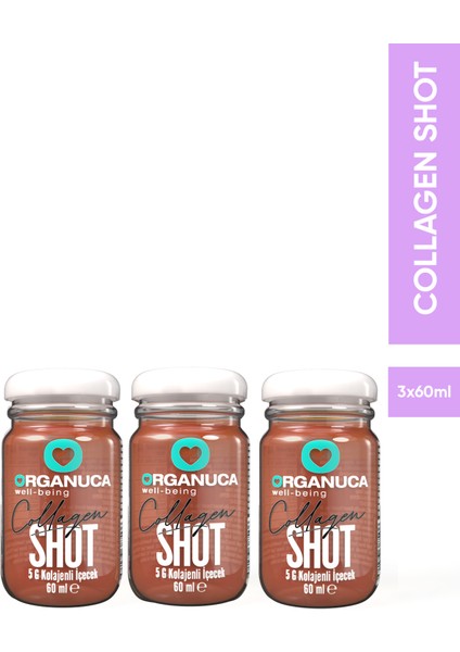 3'lü Collagen (Kolajen) Shot 60 ml
