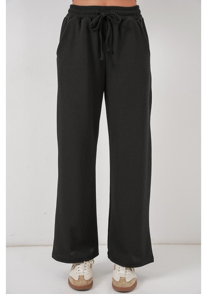 Kadın Fitilli Pantolon 30053 - Siyah fiyatları