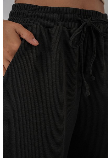 Kadın Fitilli Pantolon 30053 - Siyah indirimleri