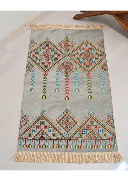 Çeyizlik Hediyelik Seccade Set– Kilim Desenli Astarlı Kadife Seccade, Eşarp, Kristal Tesbih, Erkek Tesbihi, Takke ve Esans Özel Kutulu fırsatları