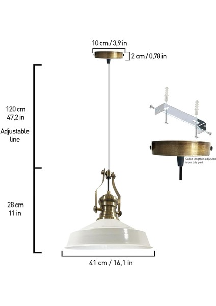 Asaletli Tekli Beyaz Iç Beyaz Avize Yeni Eskitme Başlık Retro Sarkıt Lamba Cafe Salon Avizeleri fiyatları