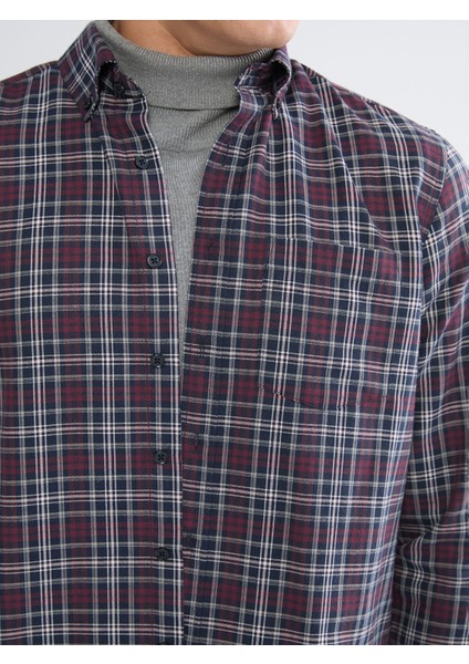 Yeni Sezon Regular Fit Uzun Kollu Ekose Erkek Gömlek modelleri