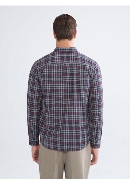 Yeni Sezon Regular Fit Uzun Kollu Ekose Erkek Gömlek fırsatları