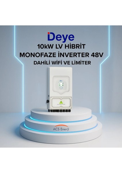 10 Kw Tek Faz Hibrit Invertör-Lv - SUN-10K-HYBRID-MONO