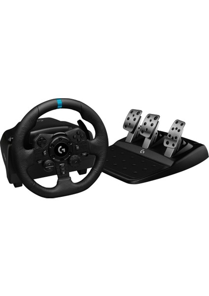 Logitech G G923 Ps5, Ps4 ve Pc ile Uyumlu Yarış Direksiyonu ve Pedalları - Siyah