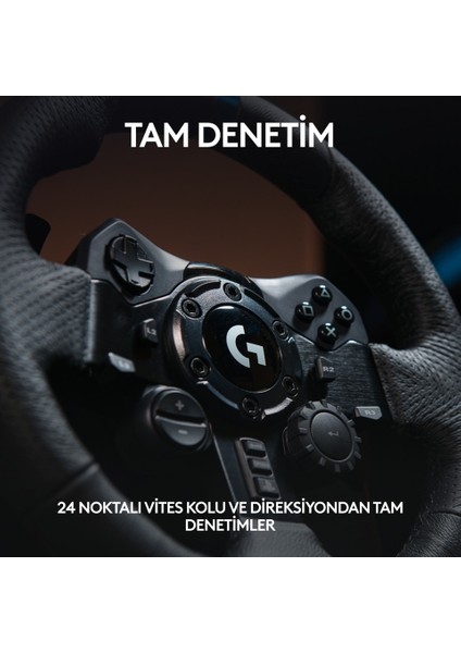 Logitech G G923 Ps5, Ps4 ve Pc ile Uyumlu Yarış Direksiyonu ve Pedalları - Siyah indirimleri