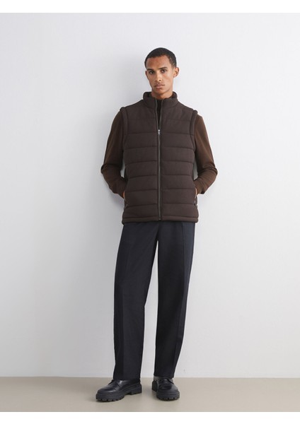 Yeni Sezon Slim Fit Dik Yaka Erkek Şişme Yelek fiyatları